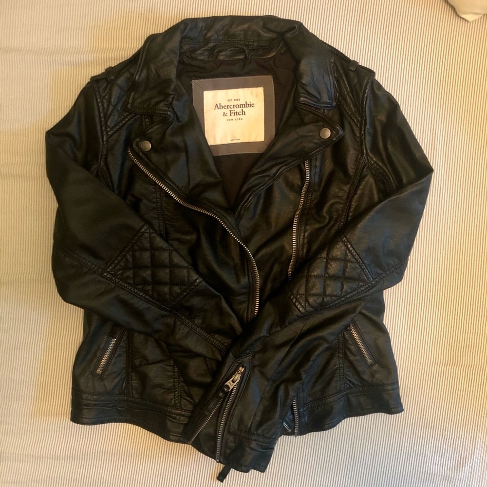 Abercrombie & Fitch - Faux Leather Jacket - Size L